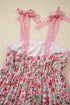 Lace Trim Floral Print Tiered Maxi Dress