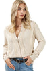 Lace Trim Ribbed Round Neck Button Up Cardigan
