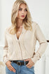 Lace Trim Ribbed Round Neck Button Up Cardigan