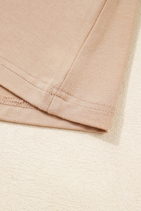 Lace Trim Sweetheart Neck Ruched Front Long Sleeve Top