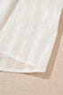 Lace Trim Textured Button Front Sleeveless Woven Top