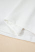 Lace Trimmed Ribbed Knit Slim Fit Short Sleeve Top