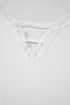 Lace Trimmed Ribbed Knit Slim Fit Short Sleeve Top
