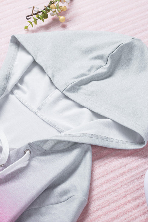 Lace Up Long Sleeve Pullover Hoodie