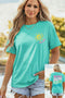 Lake Days Double Sided Letter Print Graphic Tee