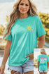 Lake Days Double Sided Letter Print Graphic Tee