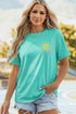 Lake Days Double Sided Letter Print Graphic Tee