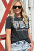 Land Of The Free Animal Print Graphic Tee