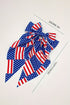Large Canvas Bow With Stars And Stripes Hair Clip