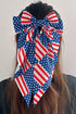 Large Canvas Bow With Stars And Stripes Hair Clip