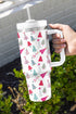 Large Capacity Cartoon Tree Print Alloy Travel Tumbler