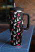 Large Capacity Cartoon Tree Print Alloy Travel Tumbler