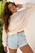 Large Floral Graphic Drop Shoulder Pullover Sweatshirt