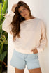 Large Floral Graphic Drop Shoulder Pullover Sweatshirt
