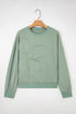 Large Floral Graphic Drop Shoulder Pullover Sweatshirt
