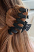 Large Matte Finish Rectangular Cutout Non Slip Hair Claw