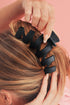 Large Matte Finish Rectangular Cutout Non Slip Hair Claw