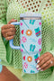 Large Patterned Alloy Travel Cup With Handle Tumbler