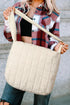 Large Quilted Texture Puffer Style Shoulder Bag