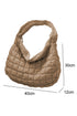 Large Quilted Texture Puffer Style Shoulder Bag