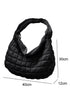 Large Quilted Texture Puffer Style Shoulder Bag