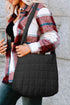 Large Quilted Texture Puffer Style Shoulder Bag