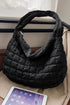 Large Quilted Texture Puffer Style Shoulder Bag