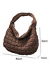 Large Quilted Texture Puffer Style Shoulder Bag