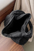 Large Quilted Texture Puffer Style Shoulder Bag