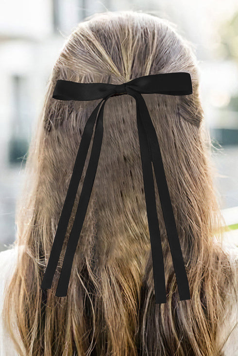 Large Satin Ribbon Bow Knot Hair Clip