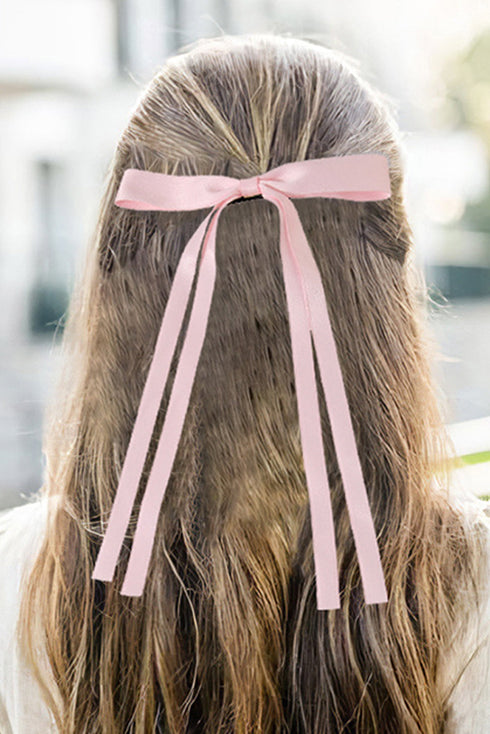 Large Satin Ribbon Bow Knot Hair Clip