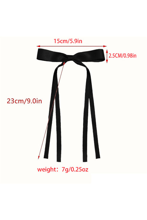 Large Satin Ribbon Bow Knot Hair Clip