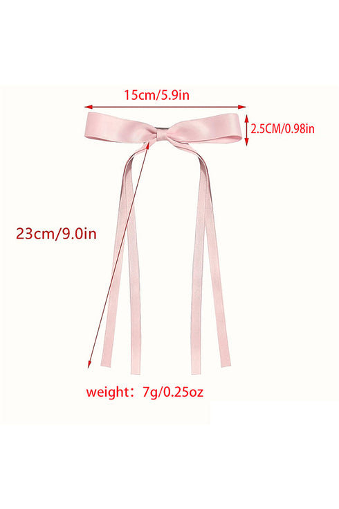 Large Satin Ribbon Bow Knot Hair Clip