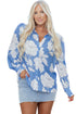 Large Scale Floral Print Button Down Shirt