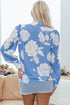 Large Scale Floral Print Button Down Shirt