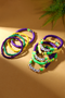 Layered Beaded Letter Detail Wrist Stack Set