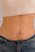 Layered Butterfly Charm Tassel Metal Waist Chain