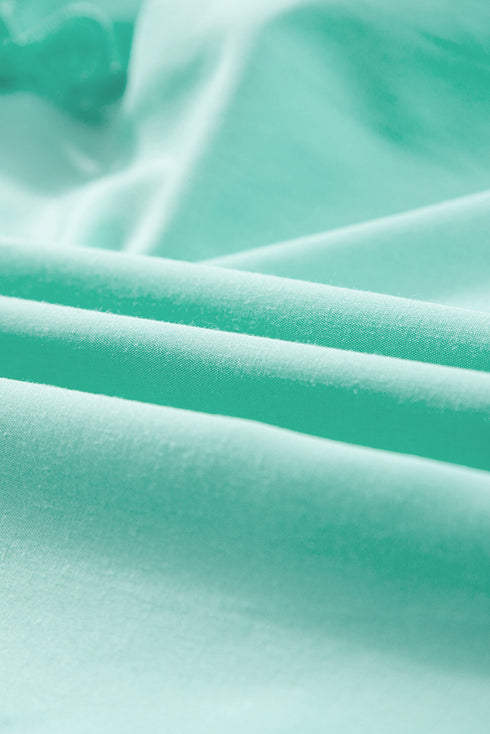 Layered Ric Rac Cap Sleeve Filled Neck Blouse