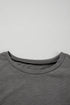 Layered Ruffle Sleeve Round Neck Poly Cotton Blend Top