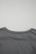 Layered Ruffle Sleeve Round Neck Poly Cotton Blend Top