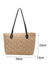 Leaf Stitch Quilted Nylon Puffer Shoulder Bag