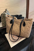 Leaf Stitch Quilted Nylon Puffer Shoulder Bag