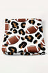 Leopard And Rugby Football Print Flannel Throw Blanket