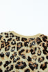 Leopard Bleached O-Neck Short Sleeve T Shirt
