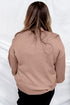Leopard Bow Embroidery Drop Shoulder Tunic Sweater