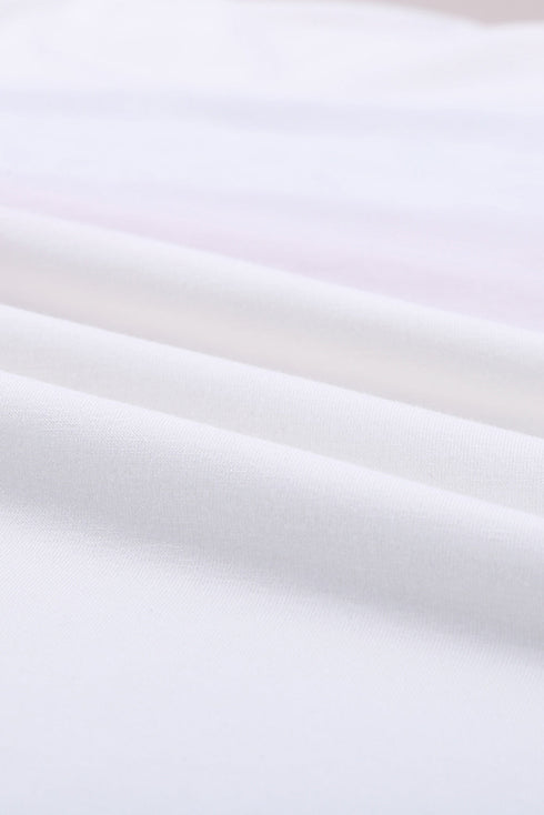 Leopard Color Block Short Sleeve Tee