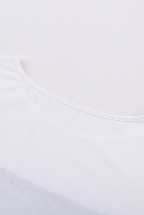 Leopard Color Block Short Sleeve Tee