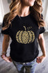 Leopard Halloween Pumpkin Graphic Tee