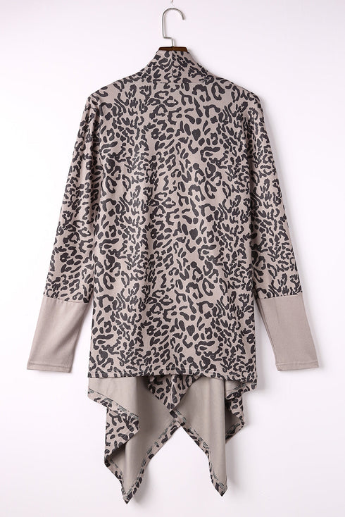 Leopard Leopard Open Front Cardigan
