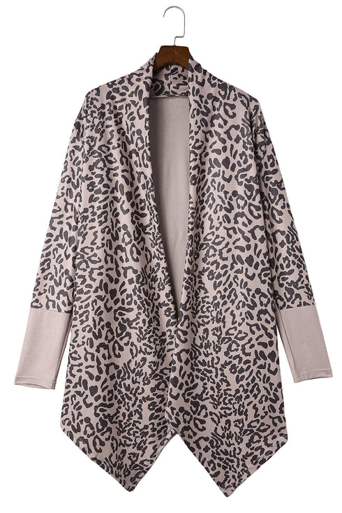 Leopard Leopard Open Front Cardigan